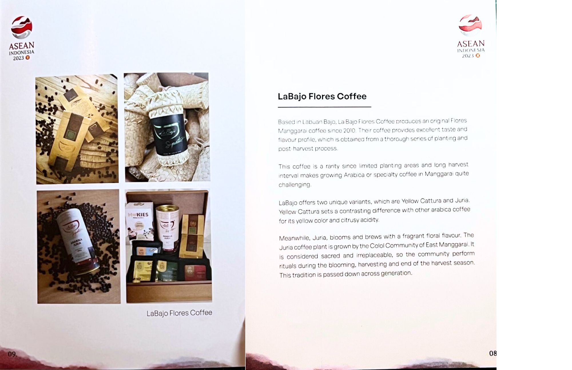 Labajo Flores Coffee Featured in the Official ASEAN Summit 2023 Product Catalog ( Late post )