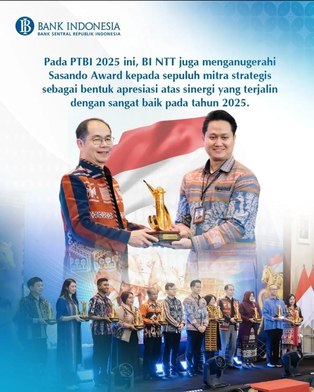 Recognized as the 2025 Most Inspiring MSME in NTT during Bank Indonesia’s Annual Gathering